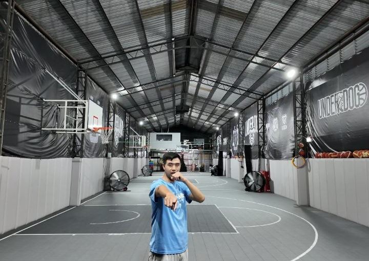 UnderDog 蘆洲館內部——3×3 賽事規格懸浮地板
